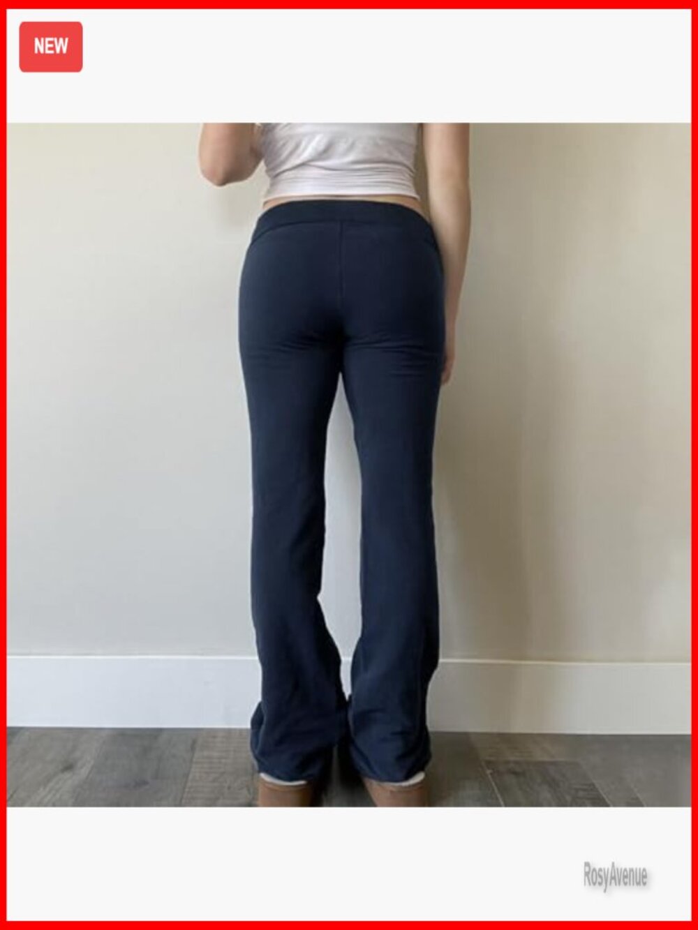 Y2K Flare Sweatpants Low Rise Bootcut Lounge Yoga Pants Wide Leg Streetwear - Picture 3 of 7